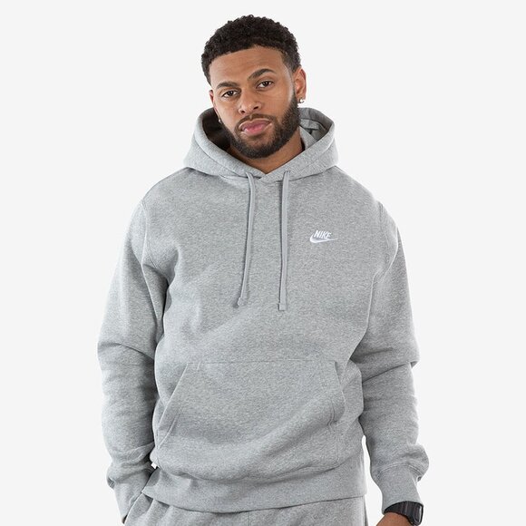 Nike Club Men's Size 2XL Sweatsuit Fleece Tracksuit Heather Grey Matching Set - Picture 4 of 9